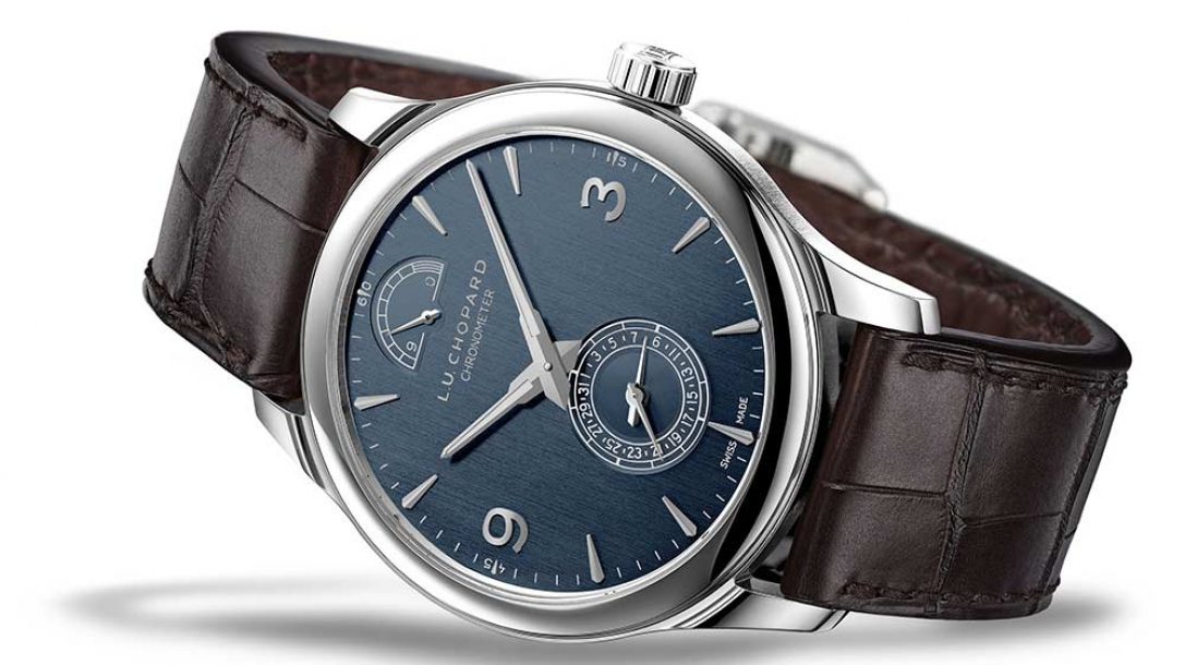 Chopard L.U.C Quattro Hand Wind Chronometer Blue Dial Men's Watch