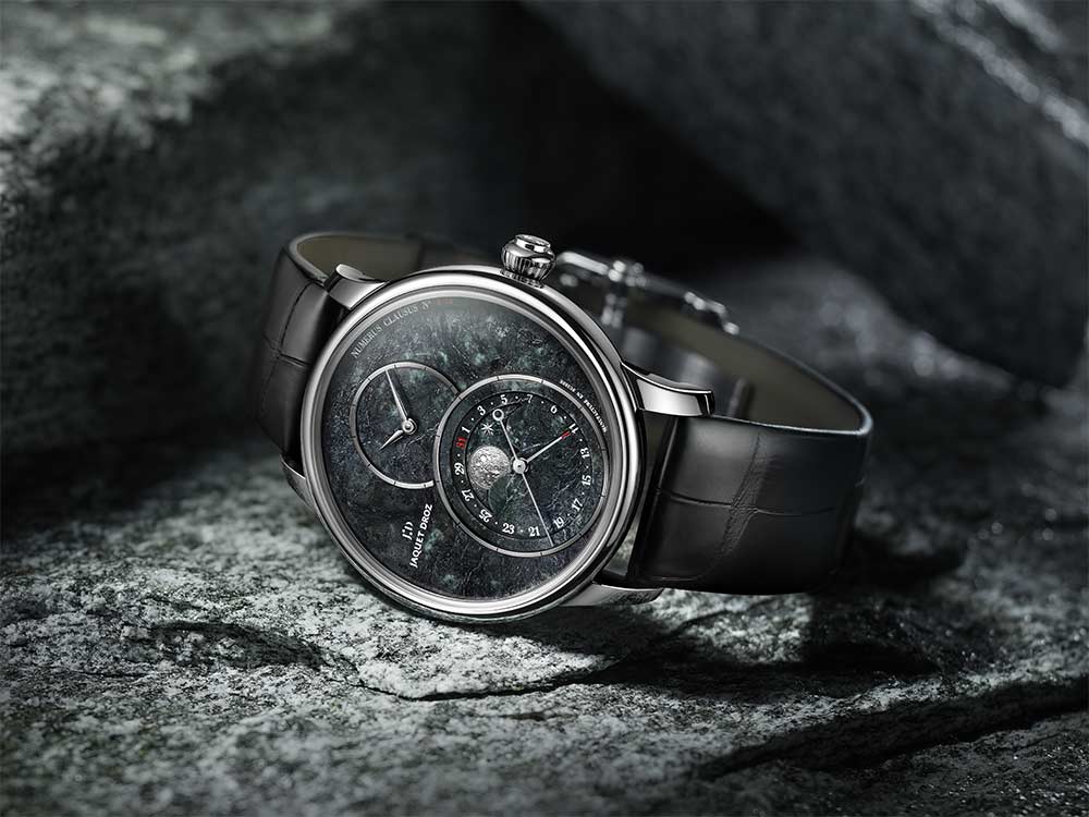 Jaquet Droz GRANDE SECONDE MOON SWISS SERPENTINITE Watches News