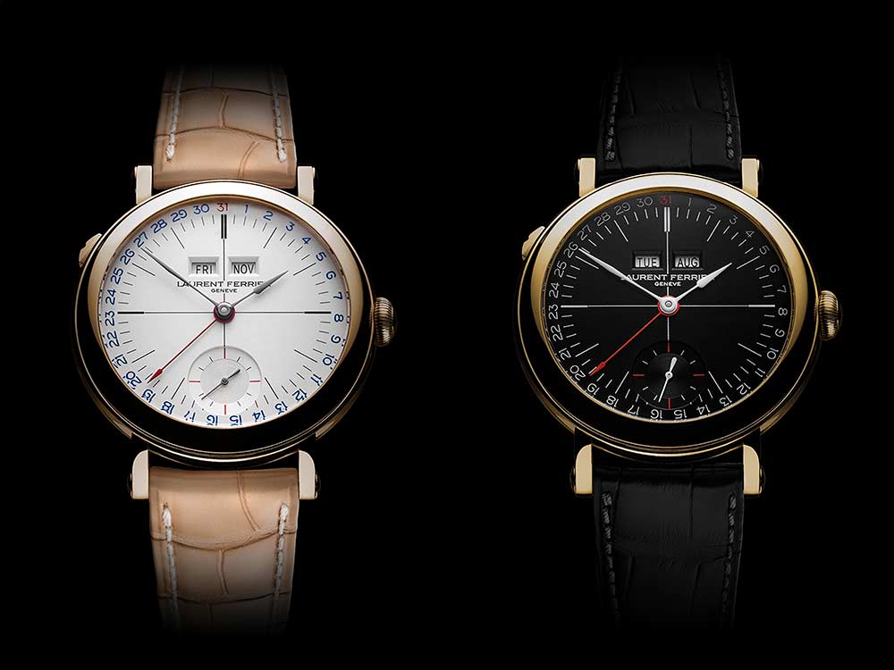 Laurent Ferrier GALET ANNUAL CALENDAR SCHOOL PIECE OPALINE BLACK