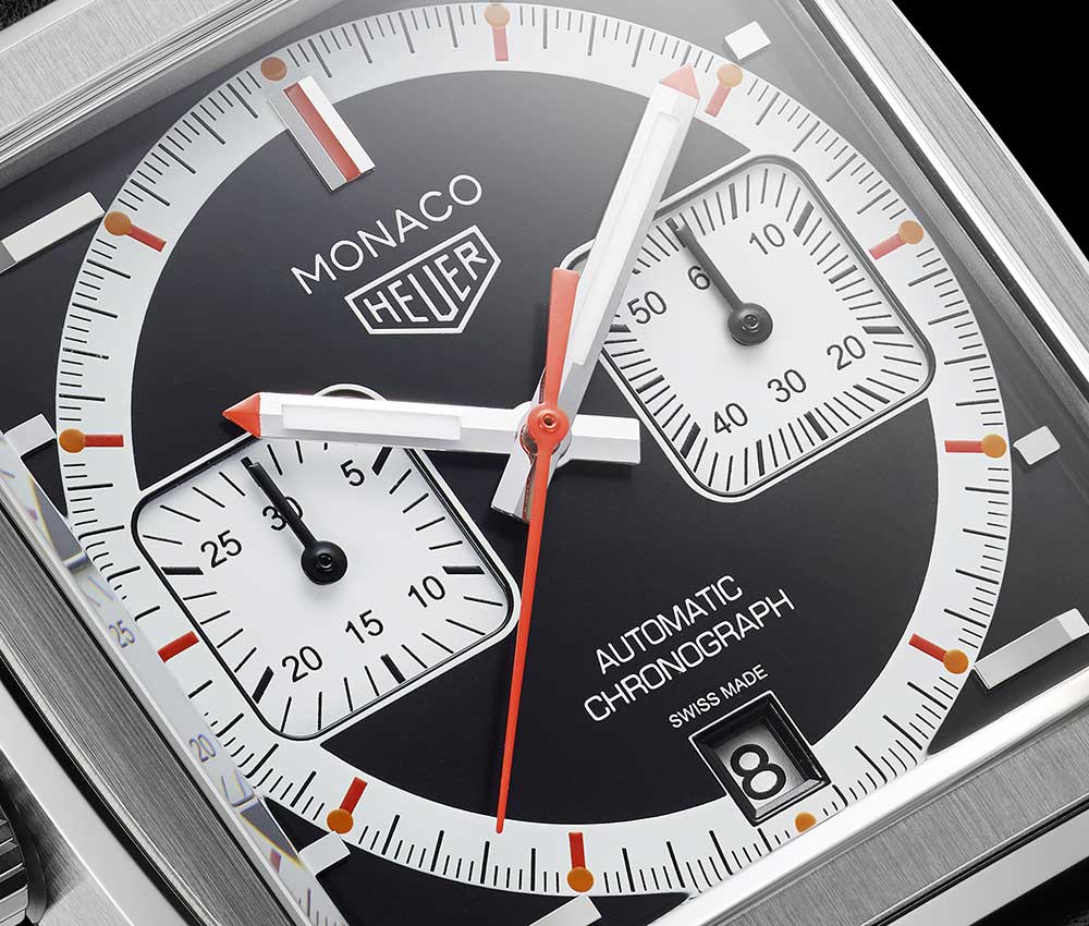 tag heuer monaco anniversary 2000 closeup