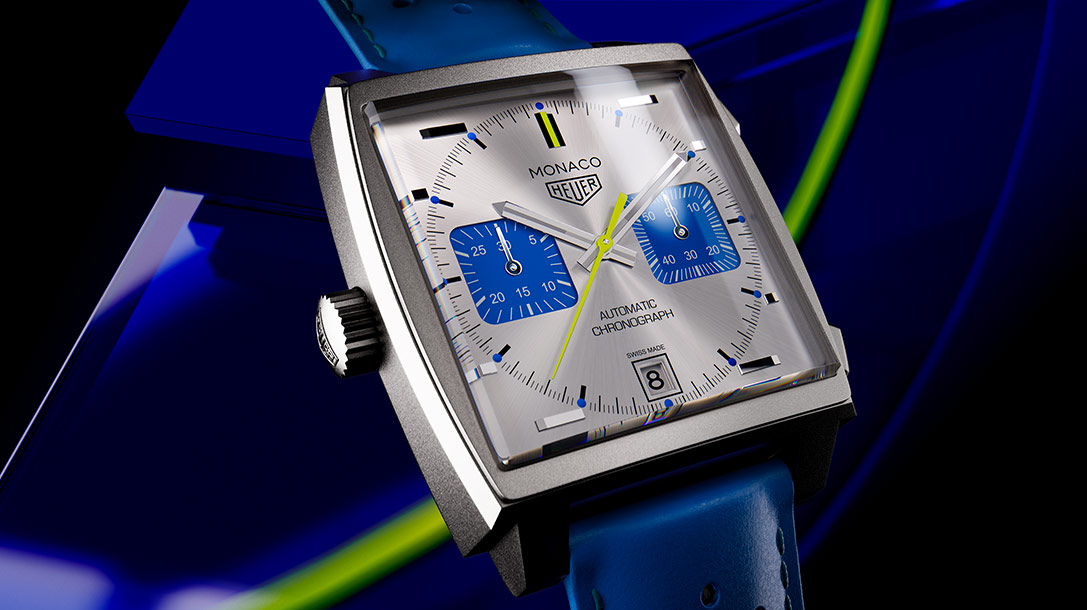 Tag heuer shop monaco blue dial